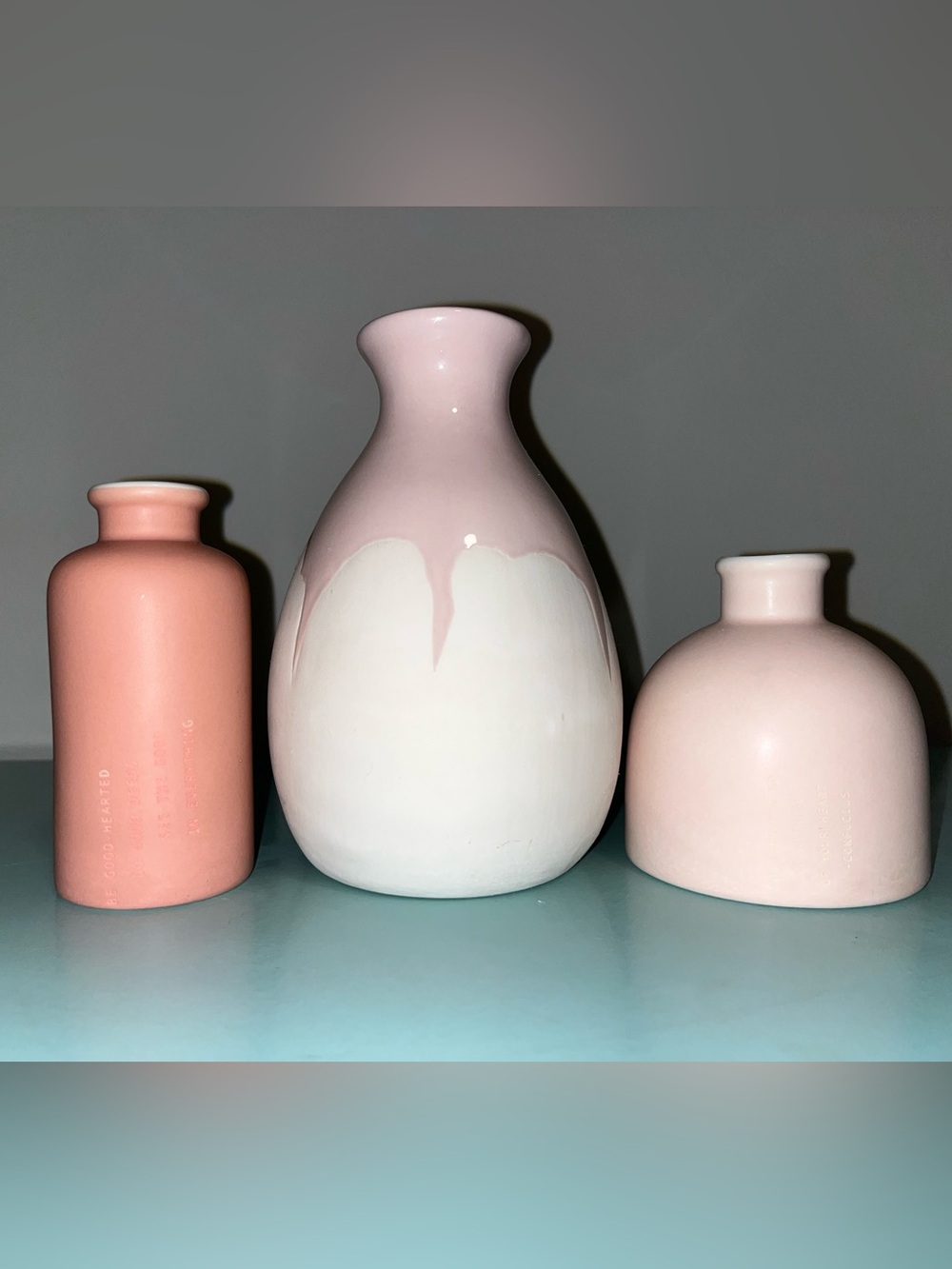 Anthro and Isaac Mizrahi (3) Pink Vase Bundle Lot